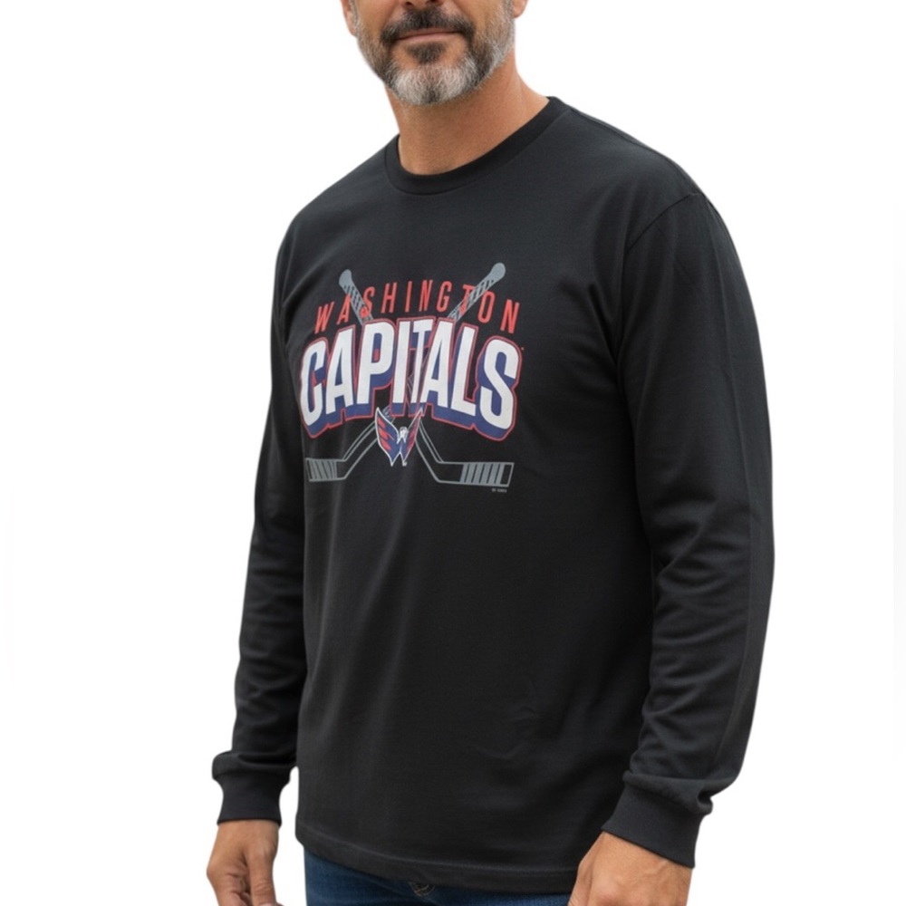 Washington Capitals Men’s‎ Black Long Sleeve Shirt XXL
